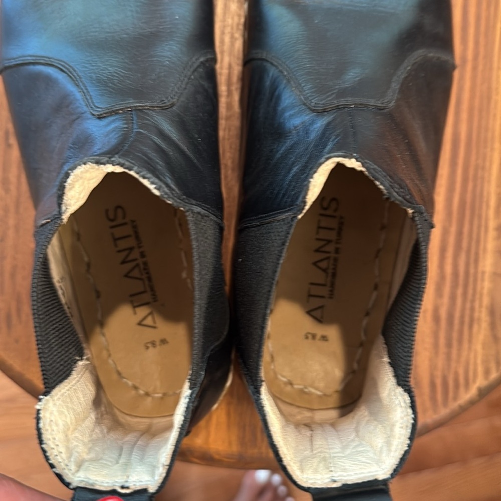 Atlantis barefoot minimalist Chelsea Boots New size 8.5 leather made in Europe - Picture 5 of 9